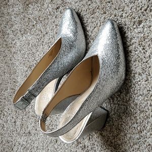 Silver Designer Shoes